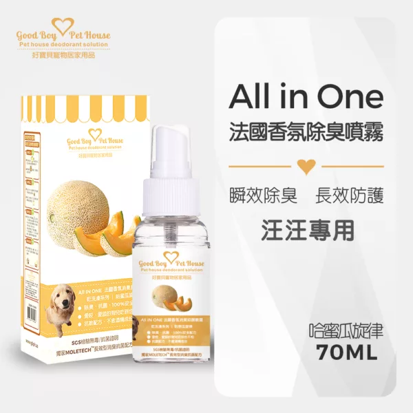 ALL IN ONE法國香氛除臭噴霧70ml-哈密瓜旋律