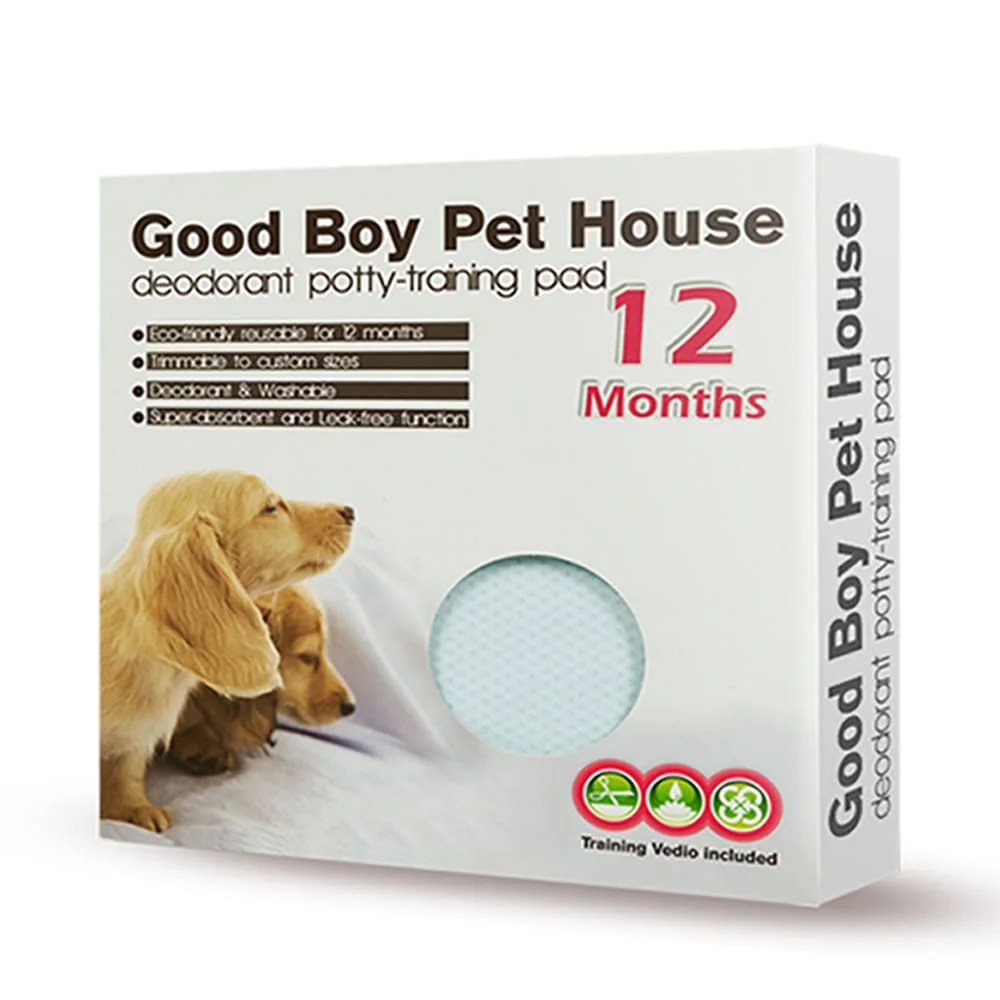 一款 寵物除臭尿布墊 ，可用於訓練寵物定點上廁所。