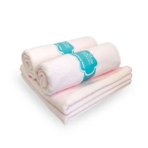 寵物超柔潔膚巾 (小-30x30cm) 粉紅色