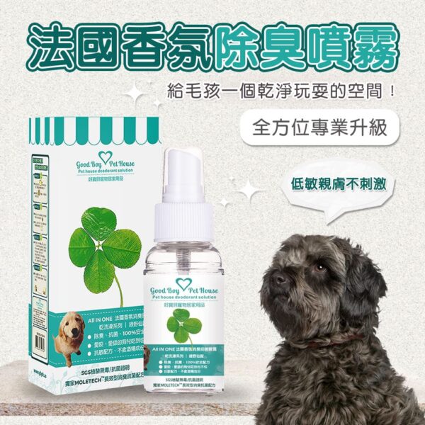 All IN ONE法國香氛寵物除臭防護噴霧 70ml _三瓶單件只要133元💕寵遊外出清潔腳掌下巴肛門腺：圖片 5