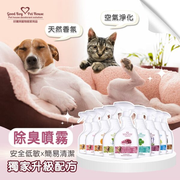 All IN ONE法國香氛寵物除臭防護噴霧 乾洗澡系列 - 綠野仙蹤 500ml  (犬貓通用) 熱銷No.1 清新草原味：圖片 3
