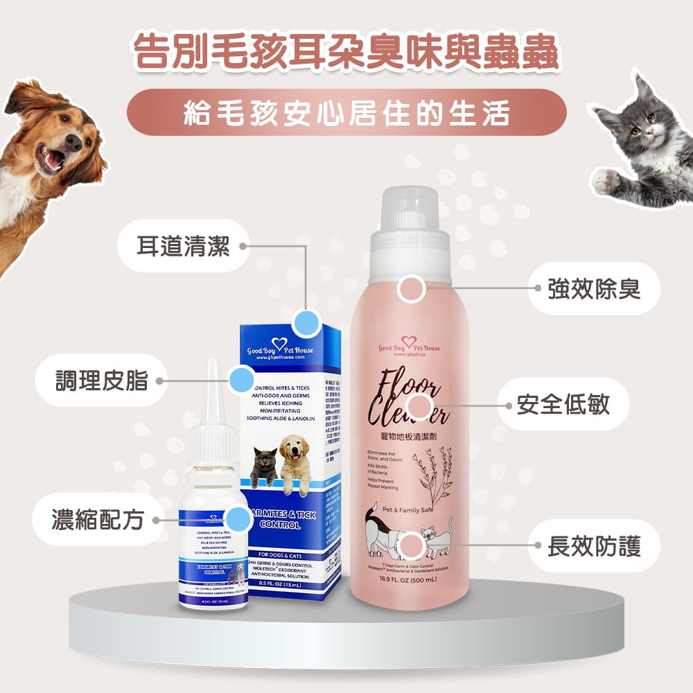 告別毛孩耳朵臭味與蟲蟲